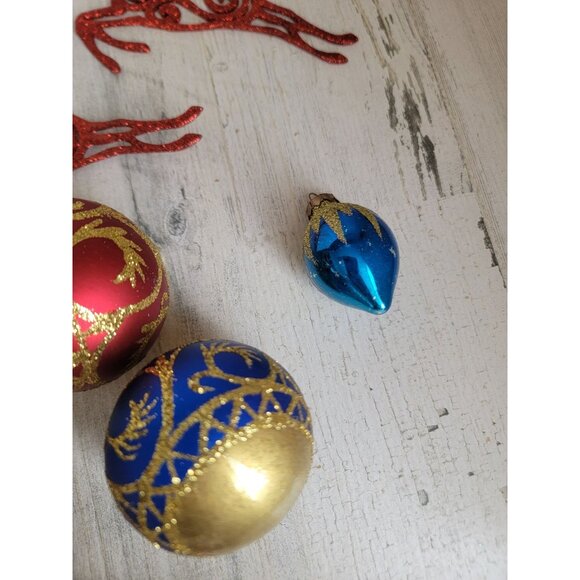 Hope Reindeer‎ unique ball ornament Xmas glitter set gold - Picture 4 of 10